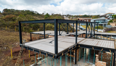 Casas em estrutura de aço